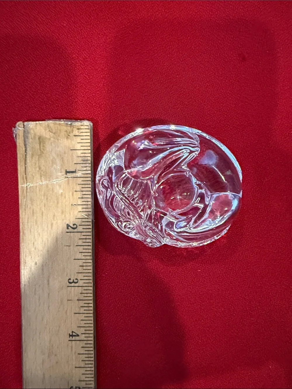 Steuben Dragon Clear Glass Decorative Paperweight - Home Accents Rare ltd